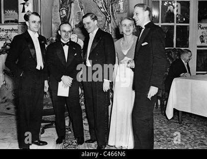 Hanne Sobek et Manfred von Brauchitsch au Sports Press Ball, 1933 Banque D'Images