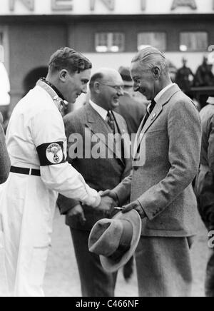 Manfred von Brauchitsch et le prince Wilhelm Banque D'Images