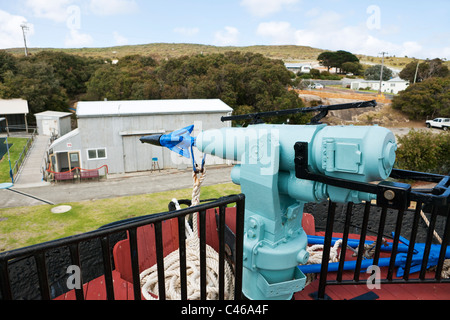 Canon à harpon sur Whalechaser Cheynes IV navire à Whale World museum. La baie Frenchman, Albany, Australie occidentale, Australie Banque D'Images