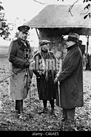 Paul von Hindenburg, Heinrich Wilhelm Groener, tenue et 1930 Banque D'Images