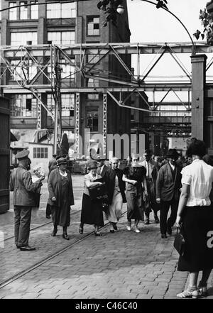 La fermeture de l'usine AEG à Berlin en 1935, Banque D'Images