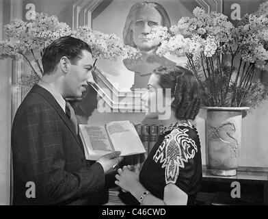 Willy Birgel et Brigitte Horney dans 'Dead Melody', 1938 Banque D'Images