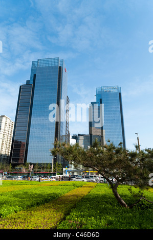 Point central office building, Dongcheng District, Beijing, Chine, Asie. Banque D'Images