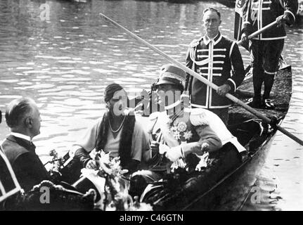 Umberto II., mit Maria Jose à Venise, 1933 Banque D'Images