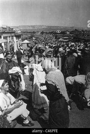 Seconde Guerre mondiale : montagnes du Caucase 1942 - la population civile Banque D'Images