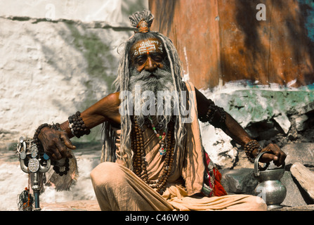 Saint Homme à Jaipur, Rajasthan, Inde Banque D'Images