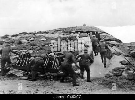 Seconde Guerre mondiale campagne de Norvège. Les troupes allemandes