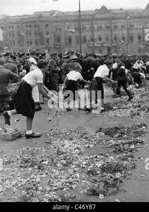 Seconde Guerre mondiale : la revue de la victoire à Berlin et d'autres villes d'Allemagne, Juillet 1940 Banque D'Images