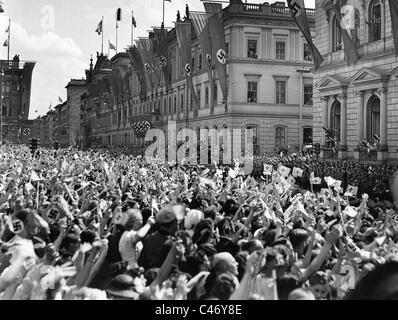 Seconde Guerre mondiale : la revue de la victoire à Berlin et d'autres villes d'Allemagne, Juillet 1940 Banque D'Images