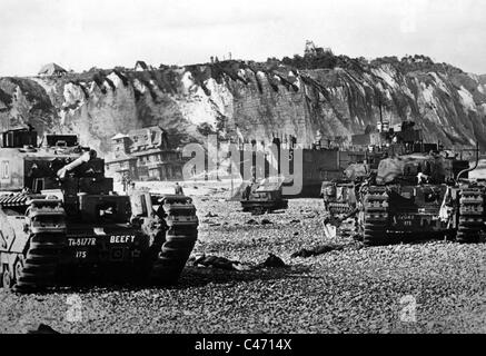 Seconde Guerre mondiale : Front de l'Ouest. Raid sur Dieppe, Août 1942 Banque D'Images