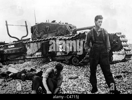 Seconde Guerre mondiale : Front de l'Ouest. Raid sur Dieppe, Août 1942 Banque D'Images