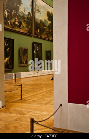 L'entrée dans un autre salon de l'Alte Pinakothek à Munich, Allemagne Banque D'Images