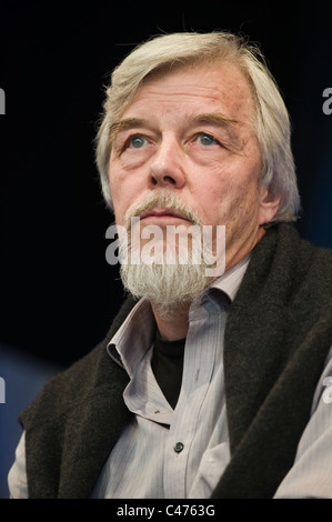 Rolf Heuer, directeur général du projet de Grand collisionneur de hadrons du CERN à Genève Hay Festival 2011 Banque D'Images