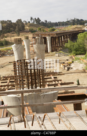 Nouvelle construction du pont routier Banque D'Images