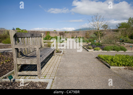 Jardin Botanique National du Pays de Galles, Double jardin clos Banque D'Images