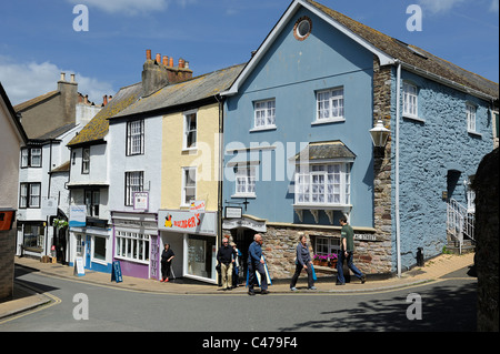 Boutiques dans l'Anzac street dartmouth devon england uk Banque D'Images