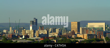 Manchester City Skyline en 2011 England UK Banque D'Images