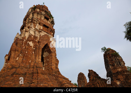 Wat Maha qui fut l'un des plus importants monastères du royaume d'Ayutthaya, Banque D'Images