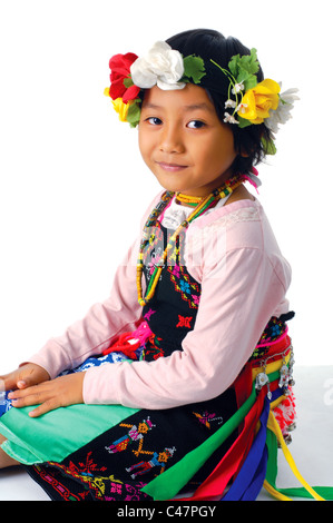 Portrait of a Taiwanese girl smiling, Taiwan Banque D'Images