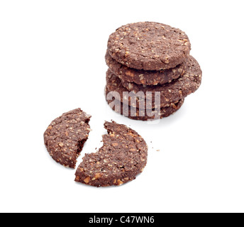 Biscuits céréales chocolat Banque D'Images