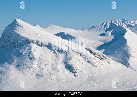 Berg Niak Sarek im Nationalpark, Welterbe Laponia, Norrbotten, Laponie, Schweden, montagne, Laponie, Suède Banque D'Images