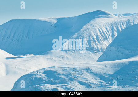 Gipfel im Nationalpark Sarek, Welterbe Laponia, Norrbotten, Laponie, Schweden, crête, Laponie, Suède Banque D'Images