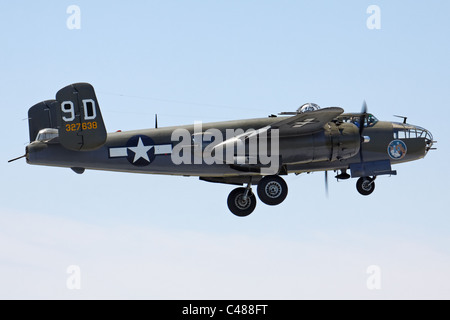 North American B25J Mitchell Séance d 'Temps', Mid Atlantic Air Museum airshow 2011, Reading, PA Banque D'Images