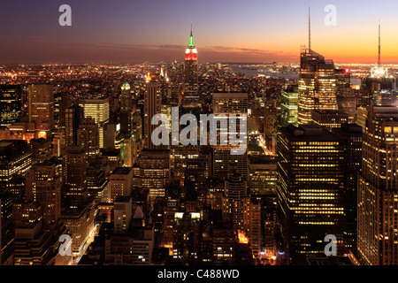 Manhattan skyline, New York City, USA Banque D'Images