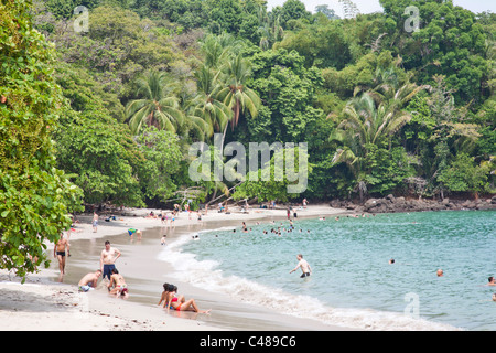 Playa Manuel Antonio, à Parc National Manuel Antonio, Costa Rica Banque D'Images