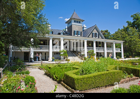 La maison principale sur le Magnolia Plantation historique & Gardens, près de Charleston, Caroline du Sud, USA Banque D'Images