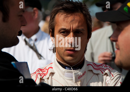 Alex muller sur la grille de départ à Silverstone pour le début du Championnat FIA GT Banque D'Images