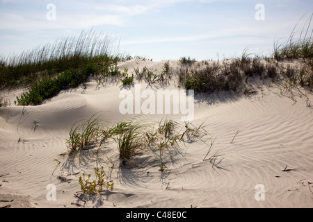 Belle plage de Seabrook Island, près de Charleston, Caroline du Sud, USA Banque D'Images