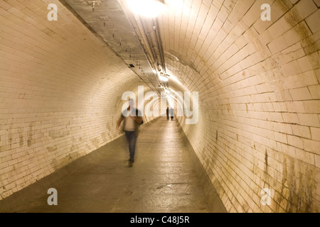 Tunnel Pied de Greenwich, London, UK Banque D'Images