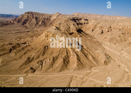 Photographie aérienne des montagnes d'Eilat Banque D'Images