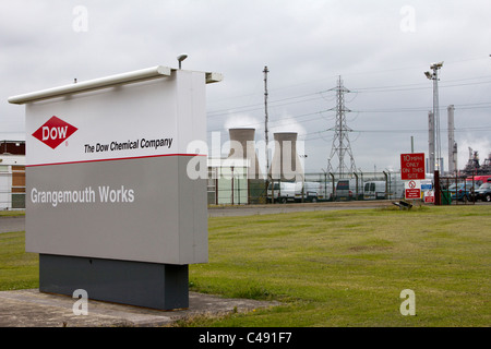 Grangemouth chemical works Ecosse Banque D'Images