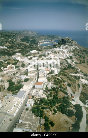 Photo aérienne de l'île grecque de Cythère Banque D'Images
