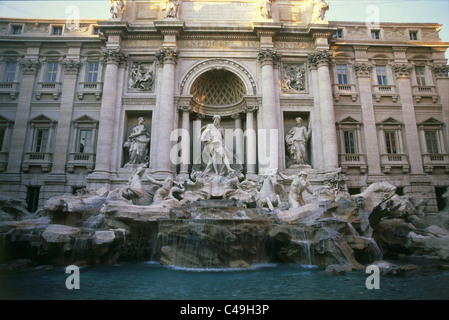 Photographie de la fontaine de Trevi à Rome, Italie Banque D'Images