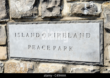 Île d'Irlande, Parc de la paix (Messines Messines), près d'Ypres, Belgique. Banque D'Images