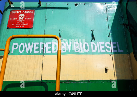 Inde - Tamil Nadu - Nigiri Blue Mountain Railway - moteur biodiesal Banque D'Images