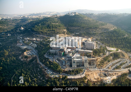 Photographie aérienne des Hadas Ein Kerem's Hospital Banque D'Images