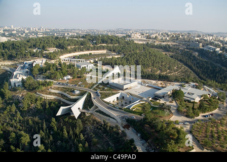 Photo aérienne de Yad Vashem à Jérusalem ouest Banque D'Images