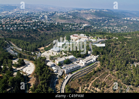 Photo aérienne de Yad Vashem à Jérusalem ouest Banque D'Images