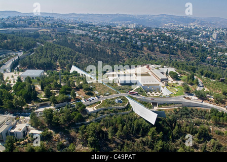 Photo aérienne de Yad Vashem à Jérusalem ouest Banque D'Images