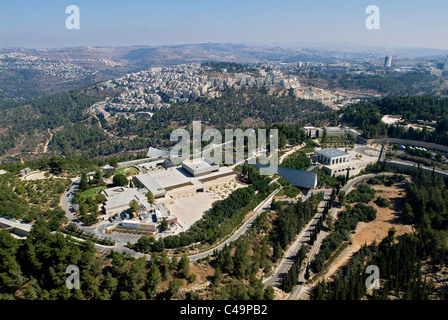 Photo aérienne de Yad Vashem à Jérusalem ouest Banque D'Images