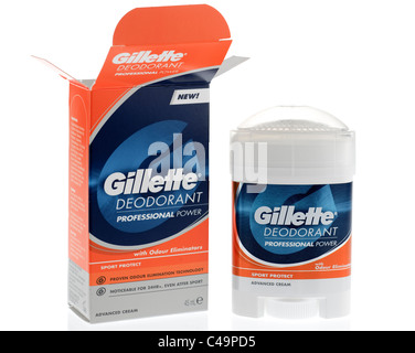 45 ml déodorant underarm Gillette en boîte de nouveaux distributeurs de crème Sport Banque D'Images