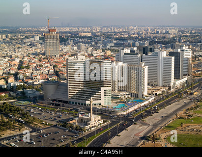 Photo aérienne de la côte sud de Tel Aviv Banque D'Images