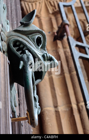 Le sanctuaire knocker à cathédrale de Durham, England, UK Angleterre Banque D'Images