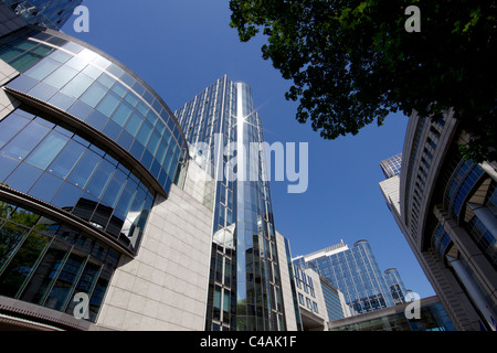 Bâtiment du Parlement européen Bruxelles Banque D'Images