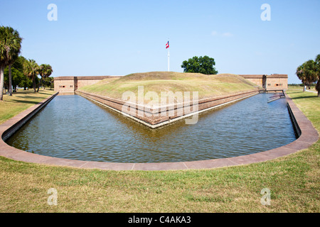 Fort Pulaski National Monument, Tybee Island, Géorgie Banque D'Images