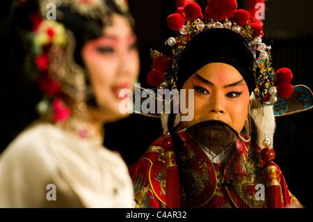 Spectacle d'opéra de Pékin. Banque D'Images